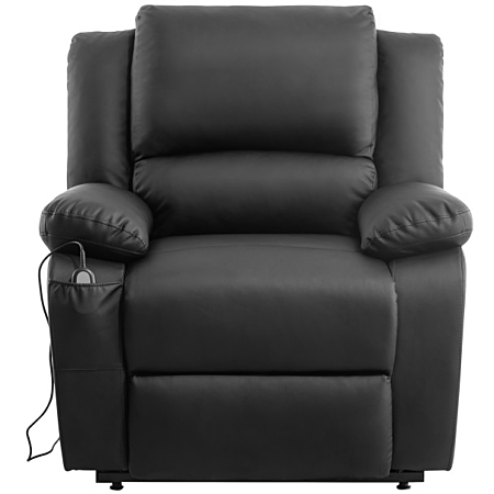 RELAXXO - Fauteuil de Relaxation Releveur électrique 1 place en Simili LEO - Noir