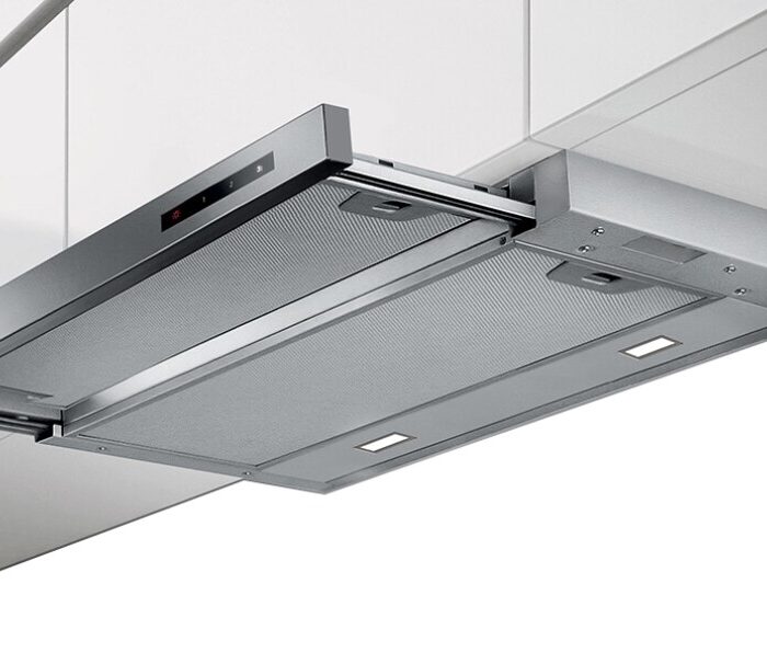 Faber MAXIMA NG TOUCH EV8 LED X A60 Hotte sous meuble cm. 60 - façade métallique en aluminium/acier inoxydable