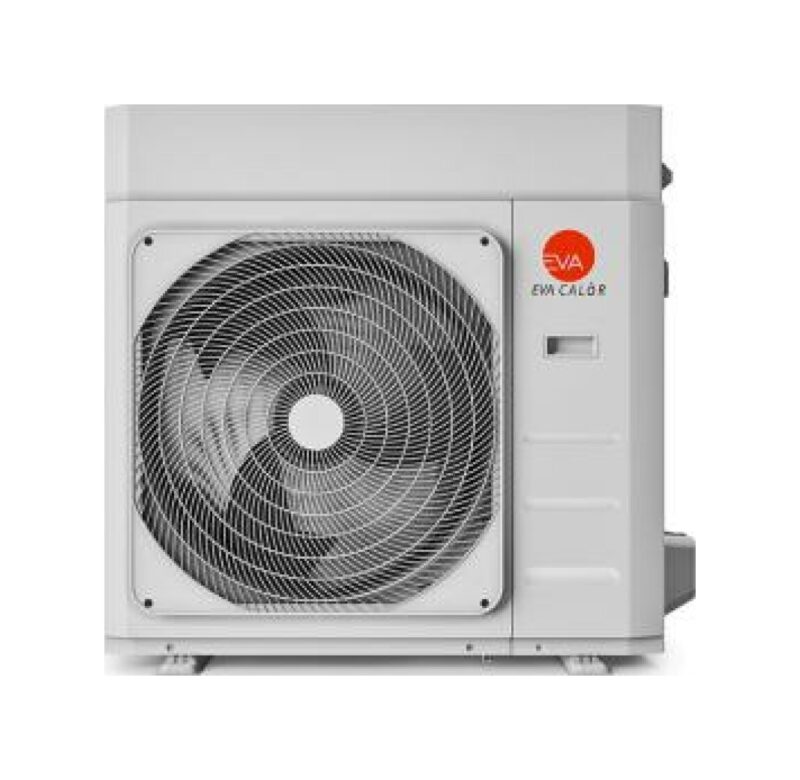 Eva Calòr SOLA 15 HYBRID Chaudière à pellets classe 5 - hermétique - avec pompe à chaleur et ecs intégrée - 15 kw - 320 m3 chauffée - noir gaufré